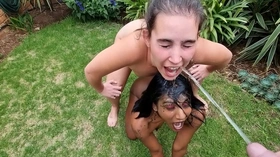 Getting my face soaked with piss with my whire friend | golden shower | human toilet