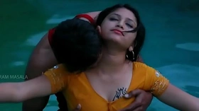 Hot Mamatha romance with boy friend in swimming pool-1