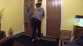 South Indian Lily strips to show her big ass