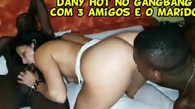 A Casada Safada Day Hot em um gangbang amador com dotados - Ksal Hot - Will Mastro - Nego Black20cm