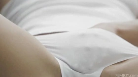 Sensual self pleasure leads to orgasm