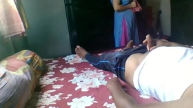 Flashing on real Indian maid with twist