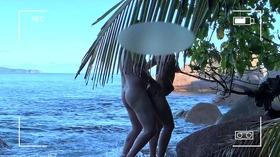 voyeur spy nude couple having sex on public beach - projectfiundiary