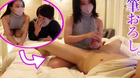 バキバキな童貞を筆おろし手コキしたらM男の潮吹きが止まらないので背面騎乗位で杭打ちピストンしてあげました。