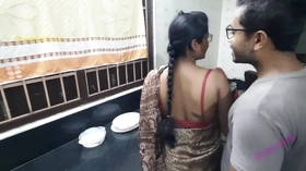 Indian Kitchen Sex - Bengali Wife Cheats on Her Husband when he is Not Present at Home