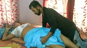 Desi hot bhabhi having sex with houseowner son! Hindi webseries sex with dirty audio