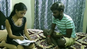 Indian new hot n sexy madam having sex with her student&excl;&excl; Plz don't cum inside