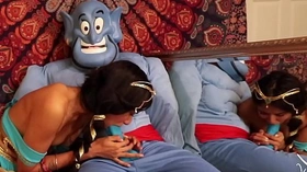 SLUTTY DISNEY PRINCESS FUCKS HERSELF WITH MAGIC LAMP