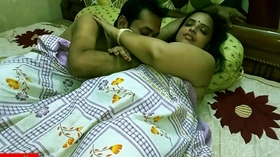 Indian hot xxx Innocent Bhabhi 2nd time sex with husband friend!! Please don't cum inside!